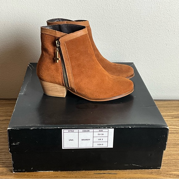 Miista Brandy Tan Suede Leather Ankle Boot - Picture 7 of 7